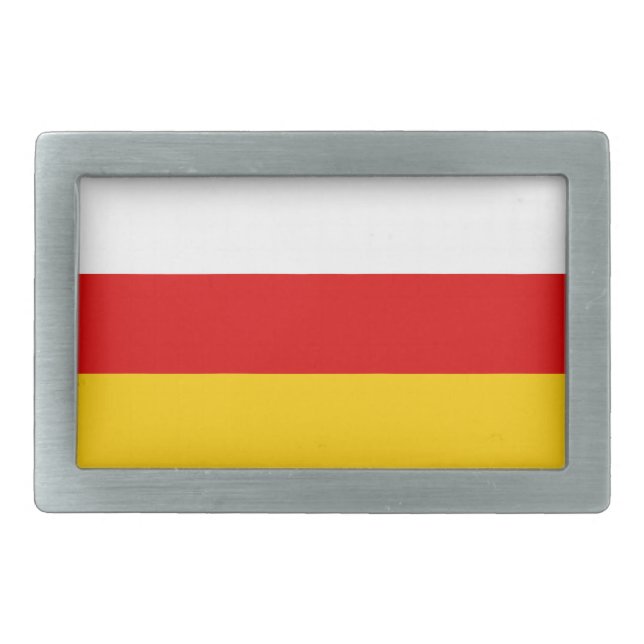 South Ossetia Flag Belt Buckle (Front)