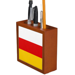 South Ossetia Flag Desk Organizer