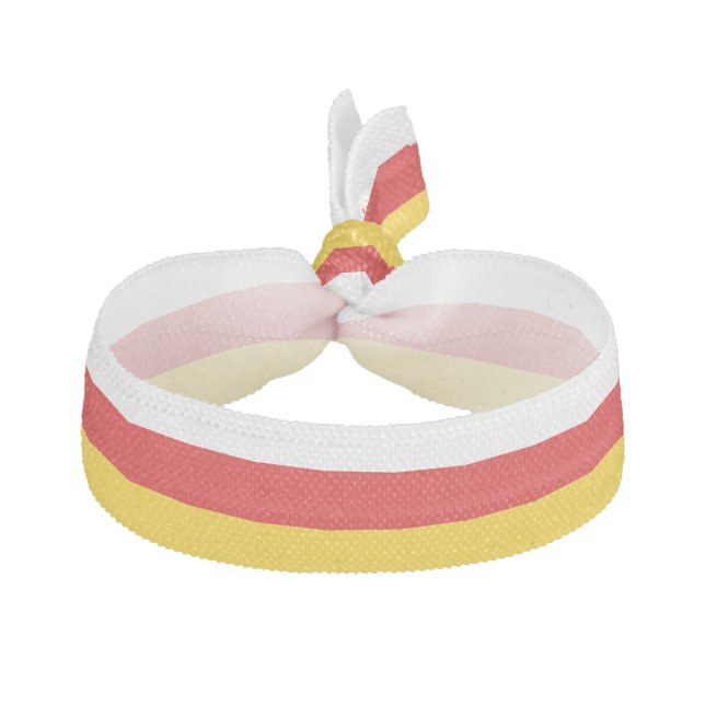 South Ossetia Flag Elastic Hair Tie (Front)