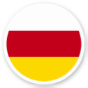 South Ossetia Flag Round Sticker