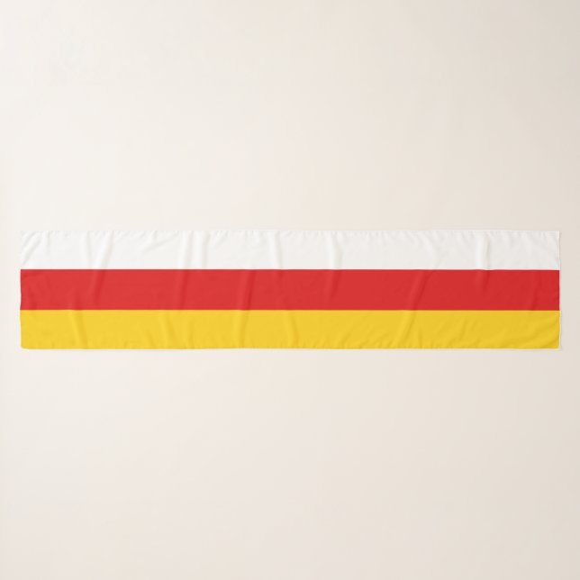South Ossetia Flag Scarf (Front (Horizontal))