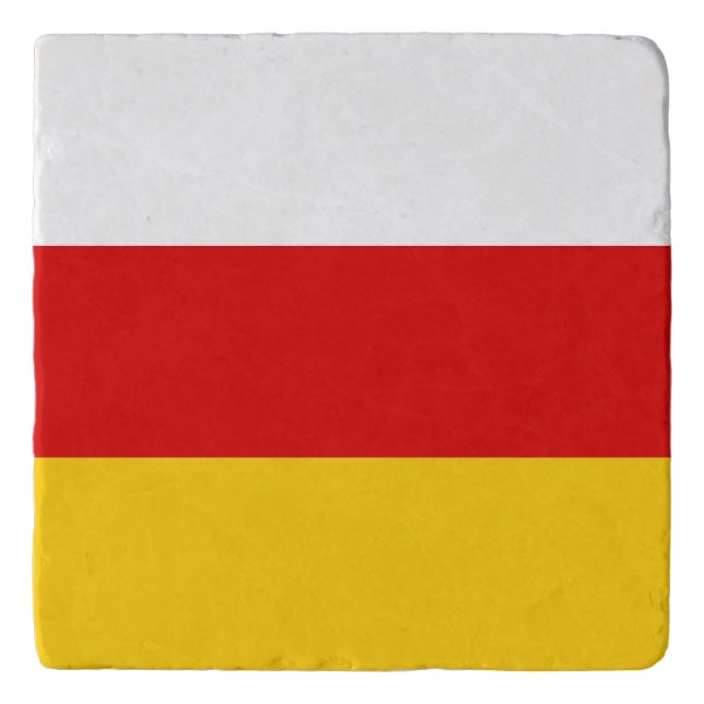 South Ossetia Flag Trivet (Front)
