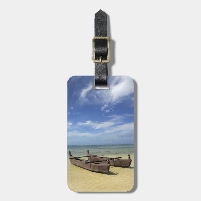 South Pacific, French Polynesia, Moorea. Luggage Tag (Front Vertical)