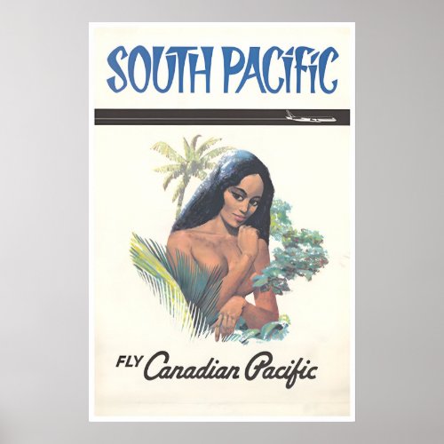 South Pacific Islands Art Canadian Pacific Travel Poster