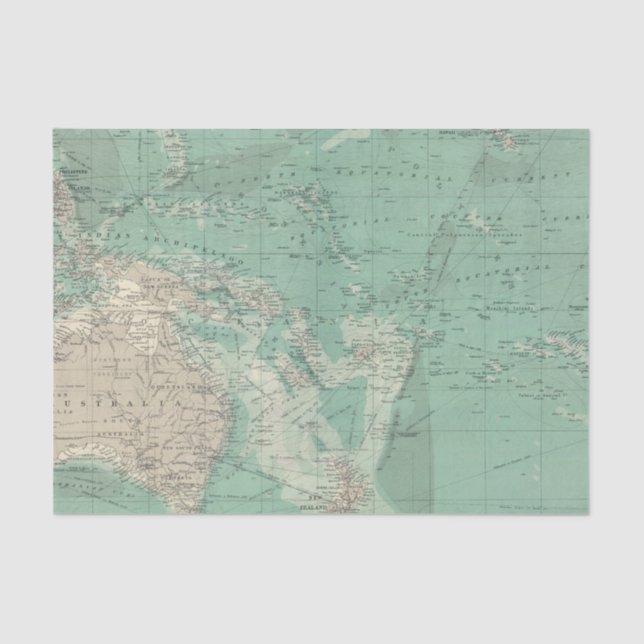 South Pacific Ocean Tissue Paper (Front)