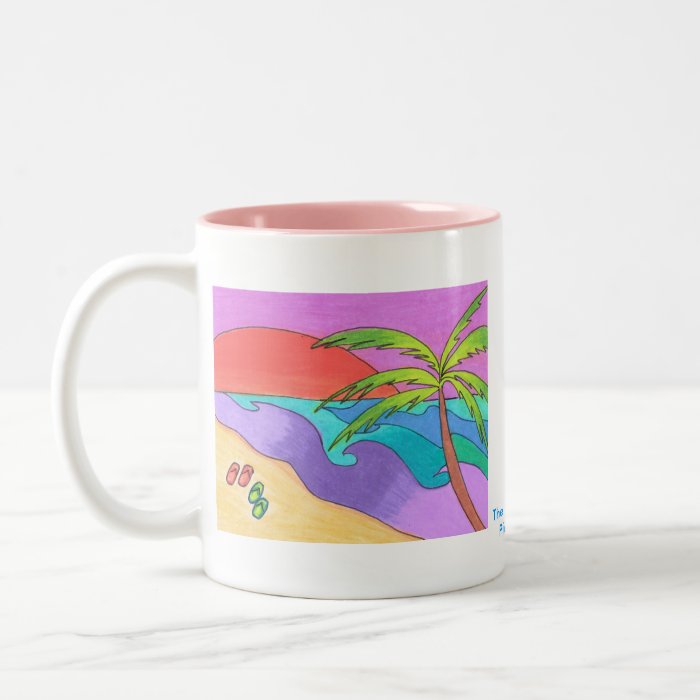 South Pacific Sunset Coffee Mugs