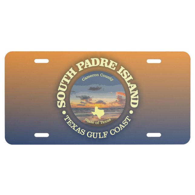 South Padre Island (C) License Plate (Front)