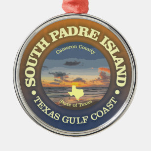 South Padre Island (C) Metal Ornament