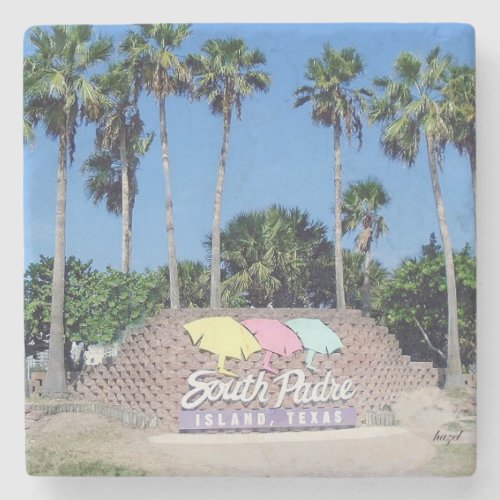 South Padre Island Gifts Beach Stone Coaster