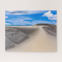South Padre Island Sand Dunes with Sunny Sky
