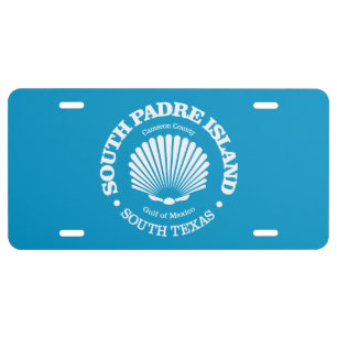 South Padre Island (seashell) License Plate