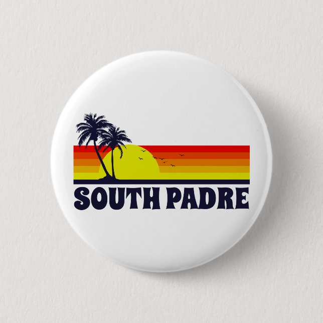 South Padre Island Texas Button (Front)