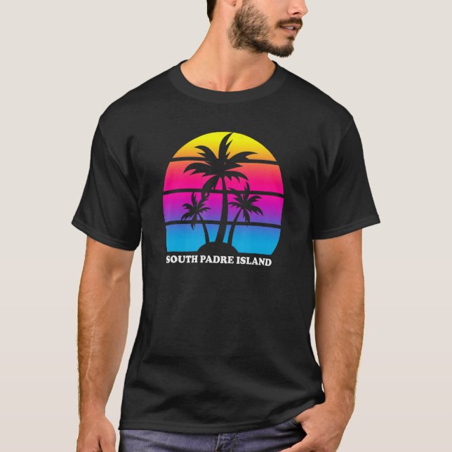 South Padre Island Texas Vacation Retro Sunset Pal T-Shirt (Front)