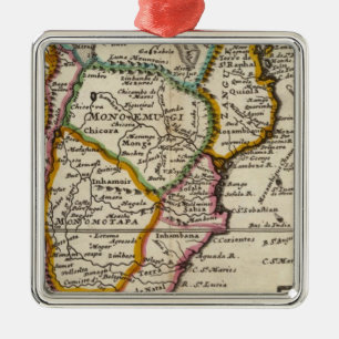 South part of Africa and Magadascar Metal Ornament