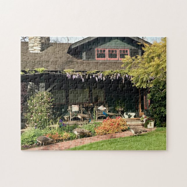 South Pasadena Peacocks Jigsaw Puzzle (Horizontal)