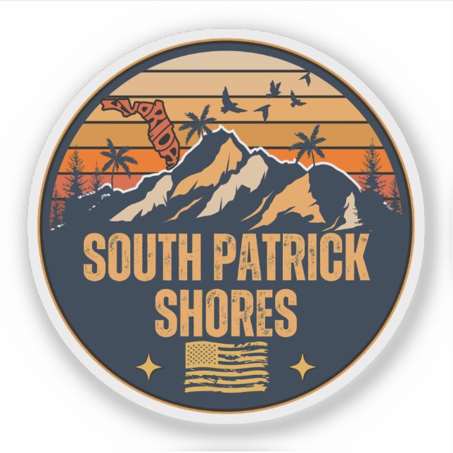 South Patrick Shores, Florida  Sticker (Front)