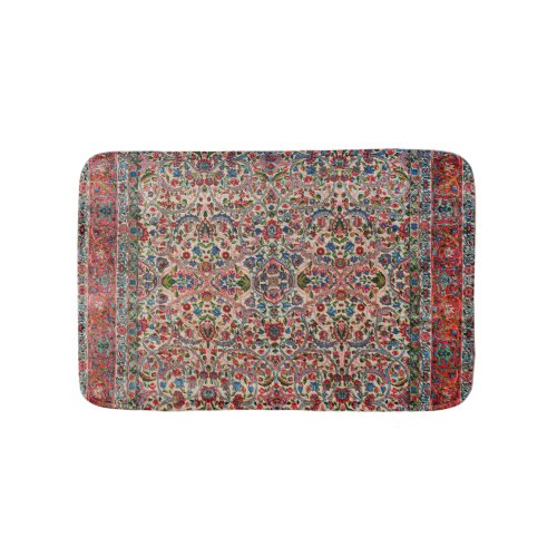 South Persia Red Pink Blue  Bath Mat