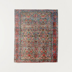 South Persia Red Pink Blue  Tapestry