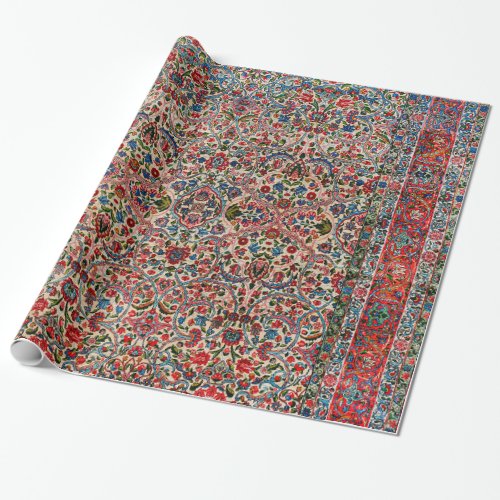 South Persia Red Pink Blue  Wrapping Paper