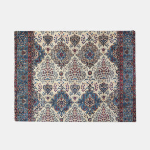South Persian Rug Blue Tan Pinks