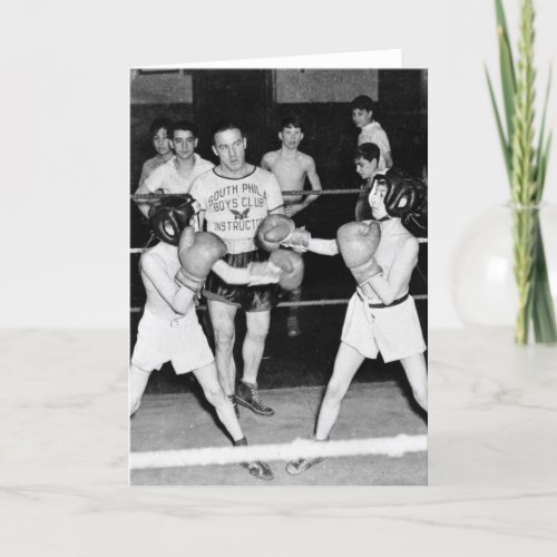 South Philly Boys Club Boxing 1940s Card