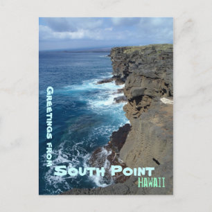 South Point Big Island Hawaii coastline postcard