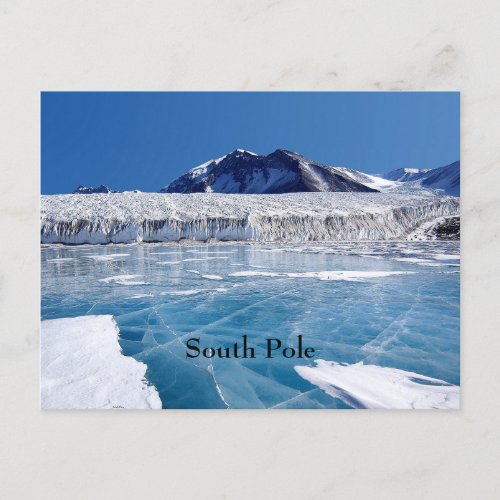 South Pole Antartica Postcard