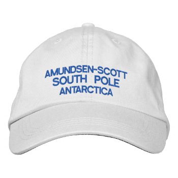 South Pole Embroidered Hat by Azorean at Zazzle