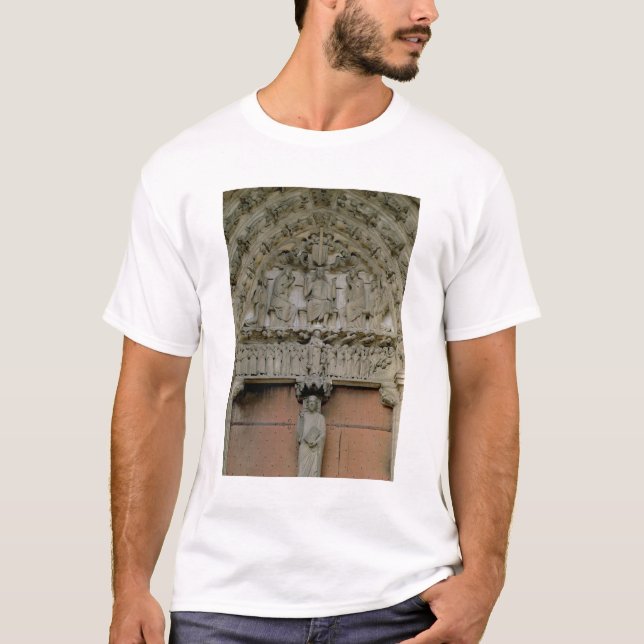 South Portal tympanum depicting Christ Enthroned w T-Shirt (Front)
