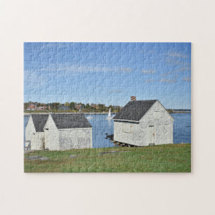 South Portland Maine Coastline ME Beach Houses Jigsaw Puzzle