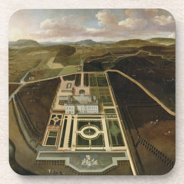 South Prospect of Hampton Court, Herefordshire, c. Beverage Coaster (Front)