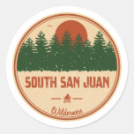 South San Juan Wilderness Colorado Classic Round Sticker