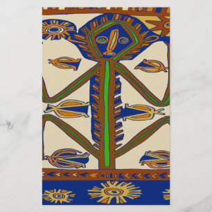 South Seas Samoa Man Stationery