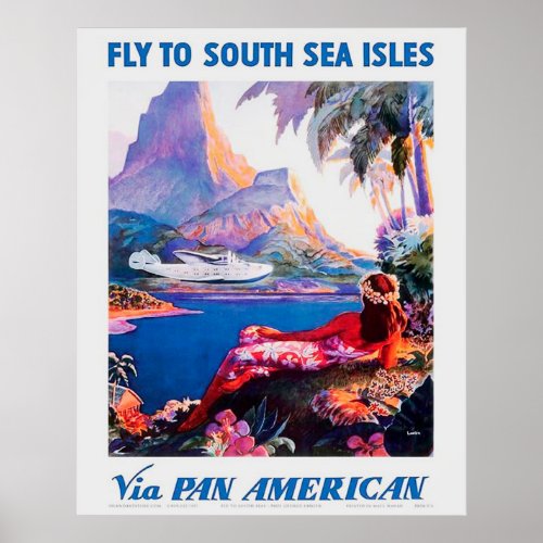 South Seas Travel Poster