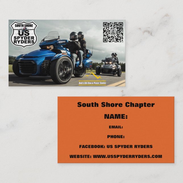 South Shore Chapter - Business Cards 3 (Front/Back)