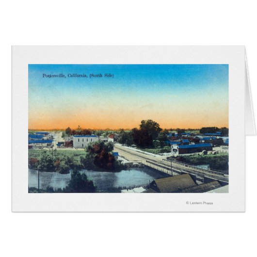 South Side Aerial View of TownPorterville, CA (Front Horizontal)