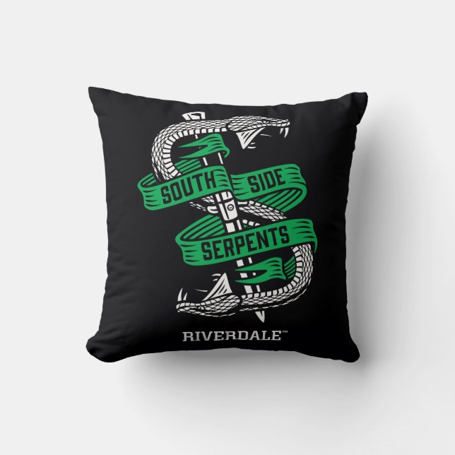 South Side Serpents Graphic Throw Pillow (Front)