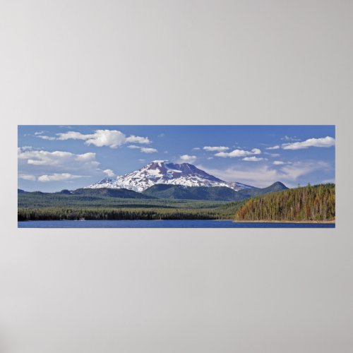 South Sister Elk Lake Oregon Poster