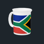 South South African Flag Pitcher<br><div class="desc">Add a touch of South African pride to your beverage service with our exclusive pitcher featuring the flag of South Africa! Crafted with meticulous attention to detail, this pitcher is not just a functional item; it’s a celebration of South Africa’s vibrant culture and heritage. The stylish design prominently displays the...</div>