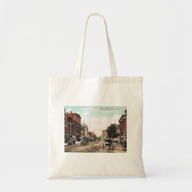 South Street, Morristown NJ, Vintage Tote Bag (Front)
