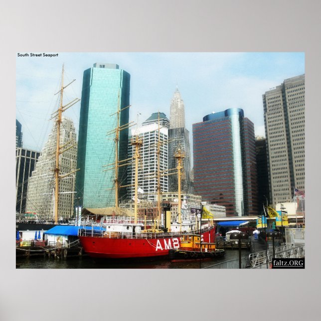 South Street Seaport, NYC Poster (Front)