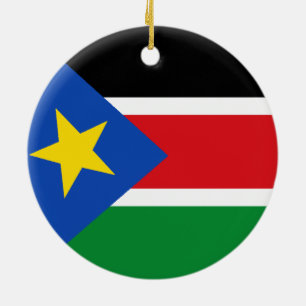 South Sudan Ceramic Ornament