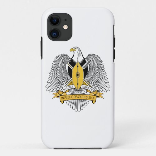South Sudan Coat of Arms iPhone 11 Case
