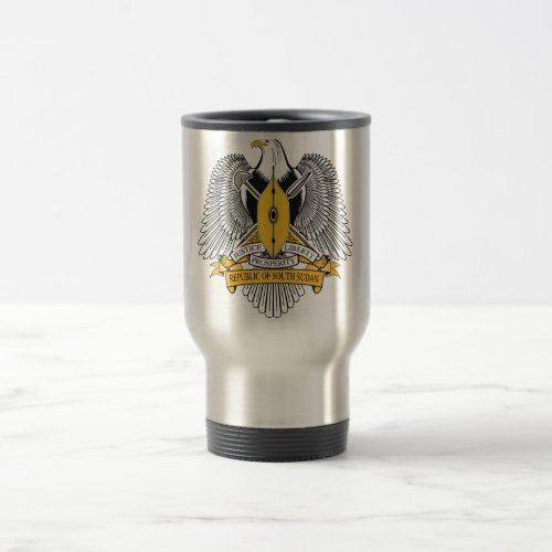 South Sudan Coat of Arms Travel Mug