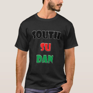 South Sudan Colorful Words T-Shirt