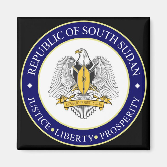 south sudan emblem magnet (Front)