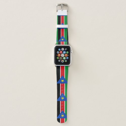 South Sudan Flag Apple Watch Band