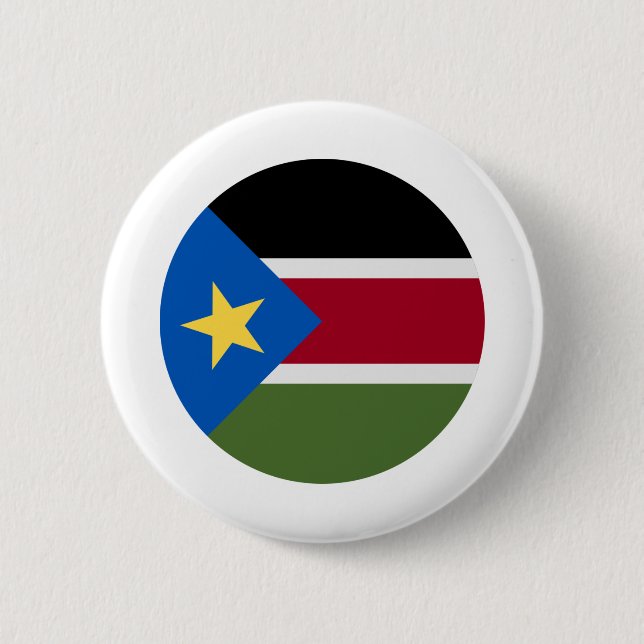 South Sudan Flag Button (Front)