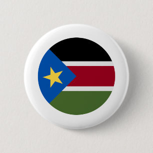 South Sudan Flag Button