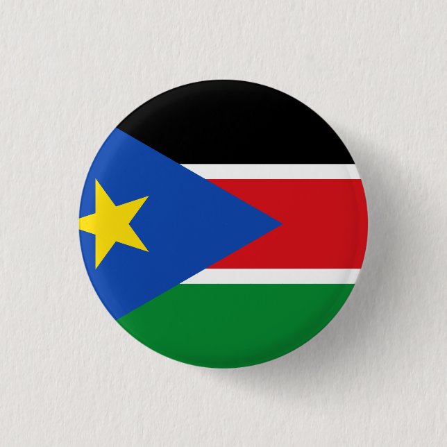 South Sudan Flag Button (Front)
